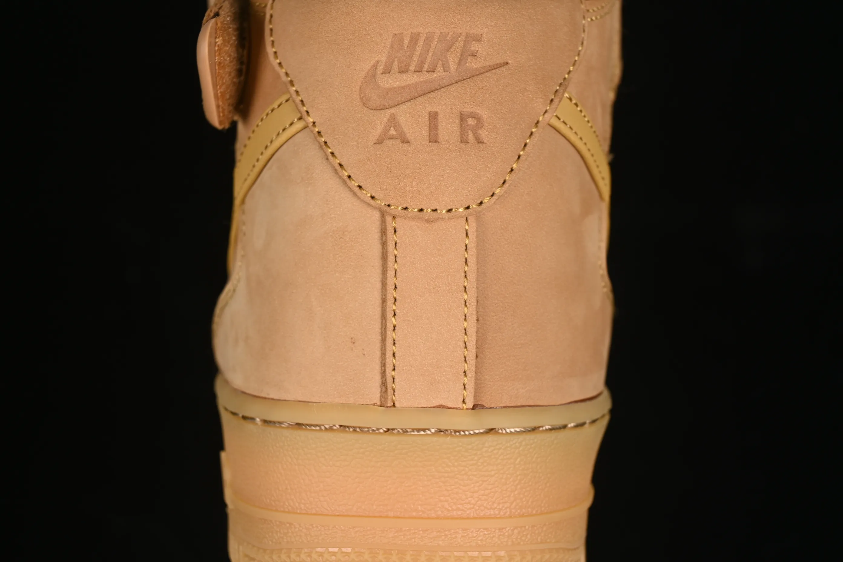 All categories Nk Air Force 1 Air Force series Nk Air Force 1 Mid Air Force mid-top #ZG version Nk Air Force 1'07 Mid Air Force 1 wheat-colored suede Chinese casual sneakers DJ9158-200